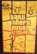 Artbook/Metal - Bart Simpson - GTA Homage - Aycaramba - Signed by Artist W/COA