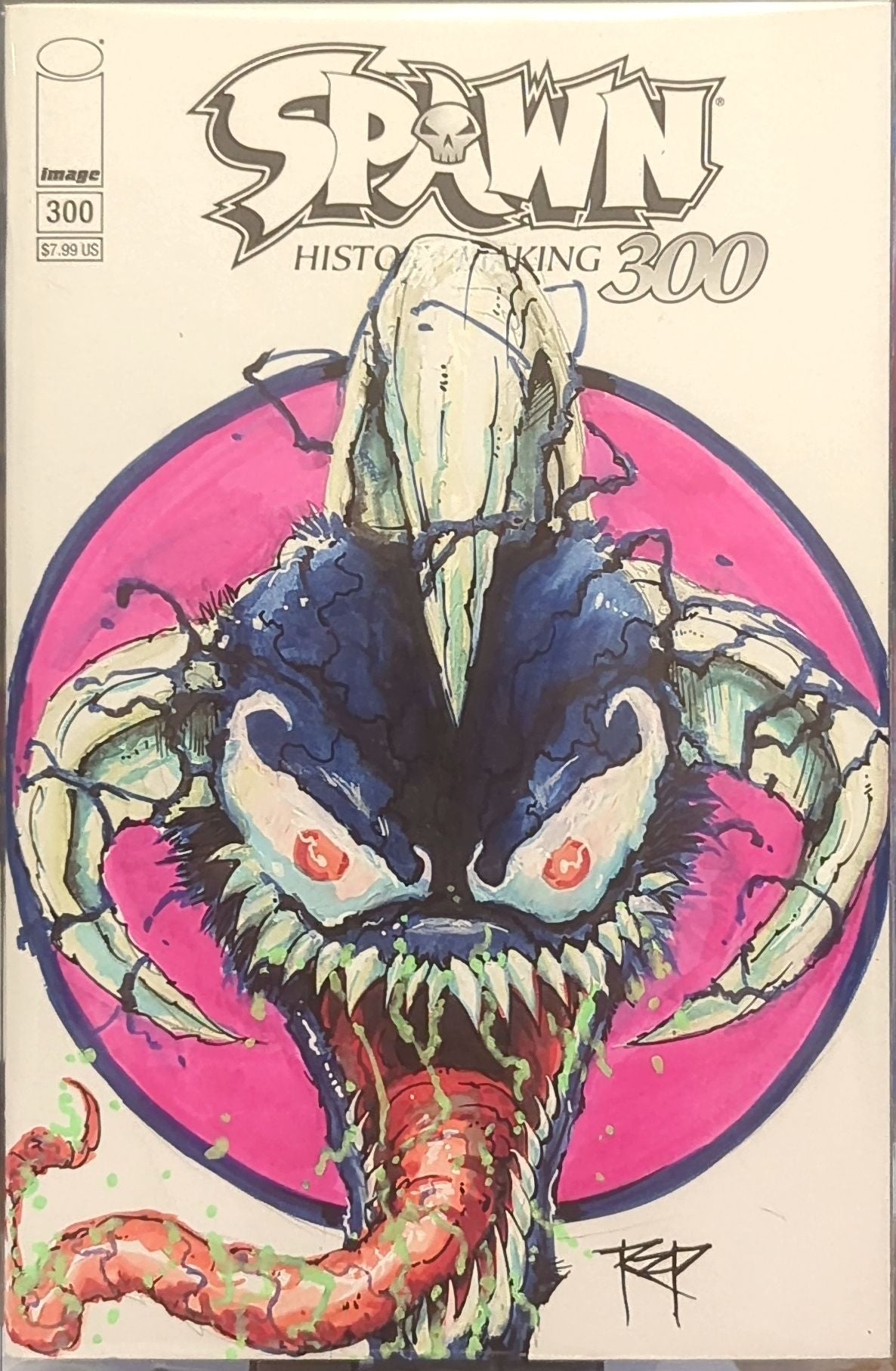RZP - Violator Sketch on the Histoy making 300 Blank Cover - Signed W/COA