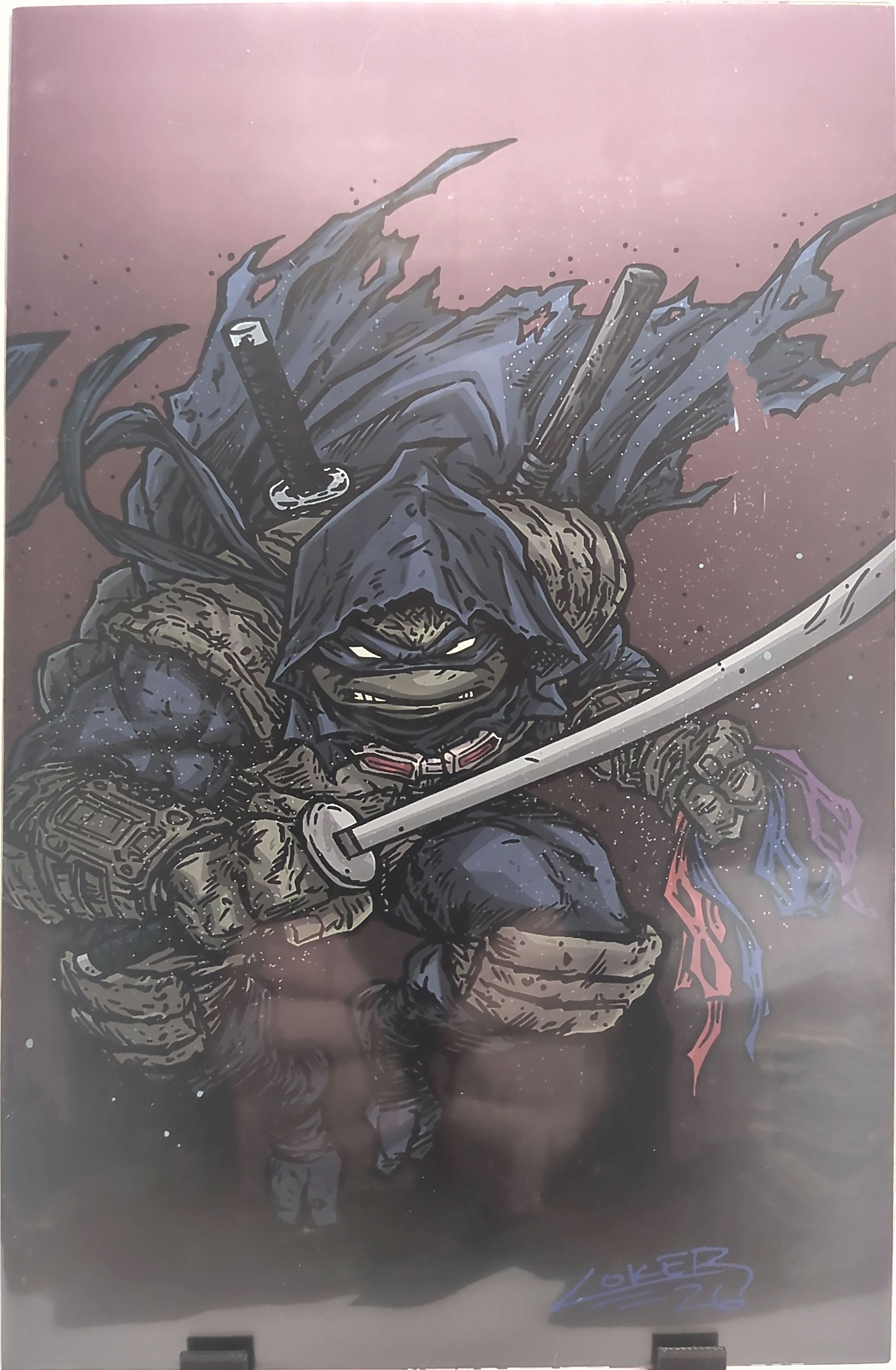 Artbook by Wesley Coker - TMNT - Ronin - W/Bandana in is left hand - Paper variant - LTD to 40