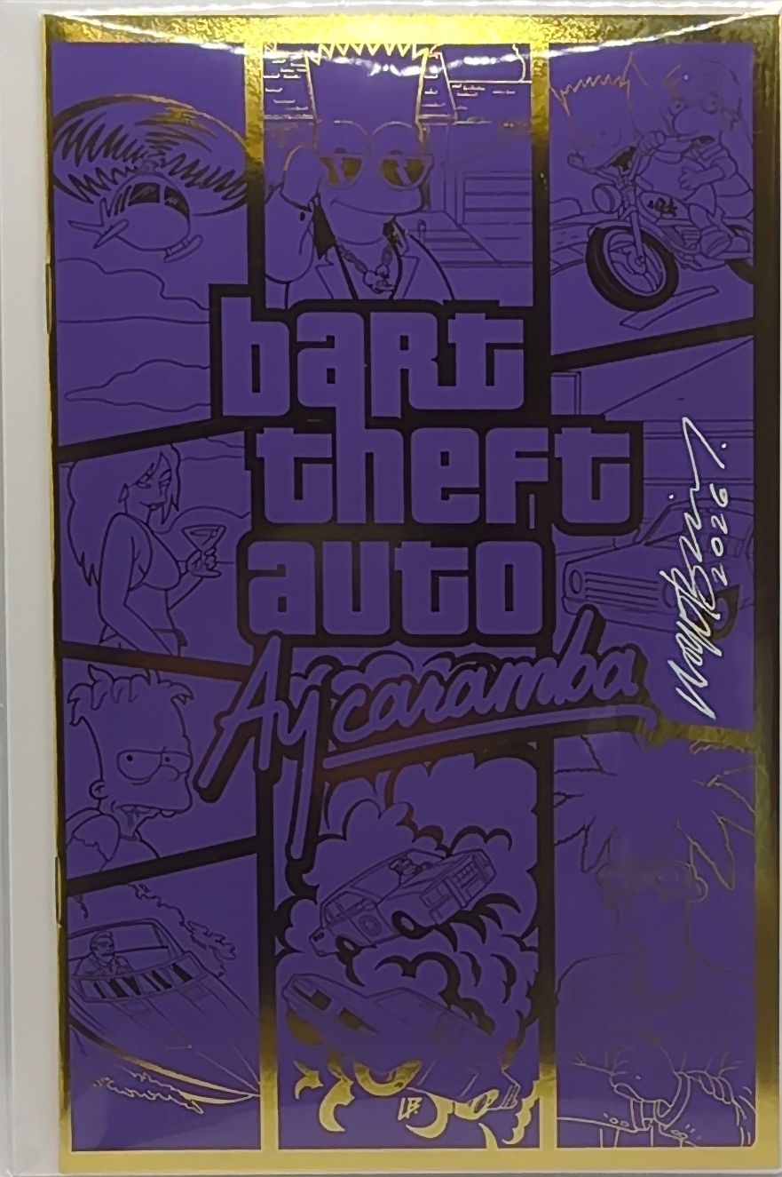 Artbook/Soft Touch - Bart Simpson - GTA Homage - Aycaramba - Signed by Artist W/COA