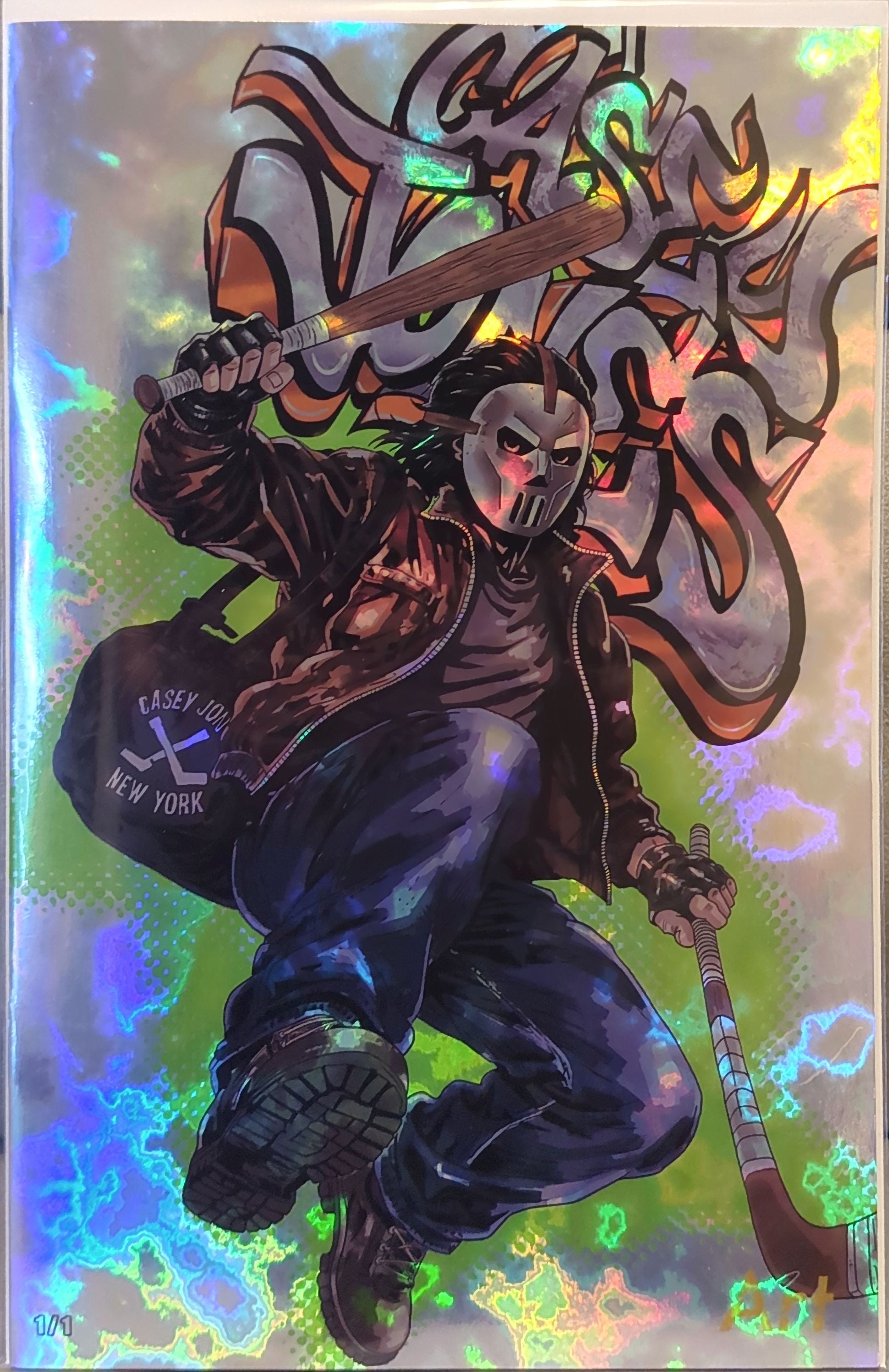 Exclusive 1/1's Artbook by J.Pedro - TMNT - Splinter, Casey Jones, Hun and the Rat King