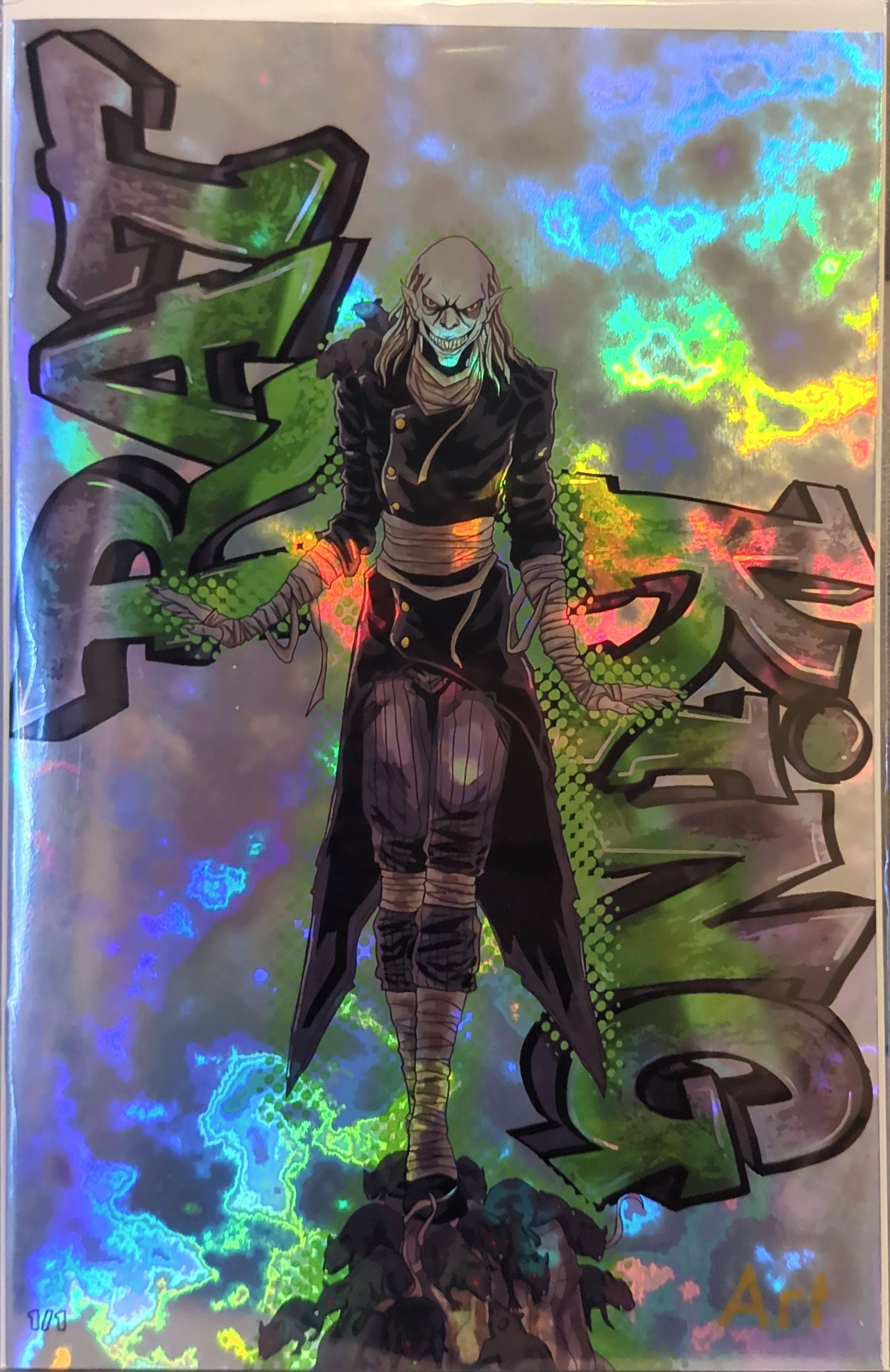 Exclusive 1/1's Artbook by J.Pedro - TMNT - Splinter, Casey Jones, Hun and the Rat King
