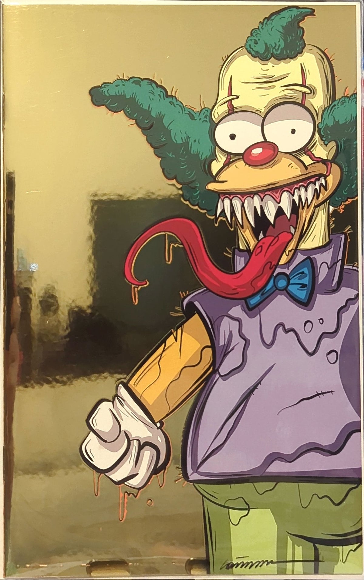 Gorkem Demir - Venom Krusty the Clown - Embossed Foil Gold Cover