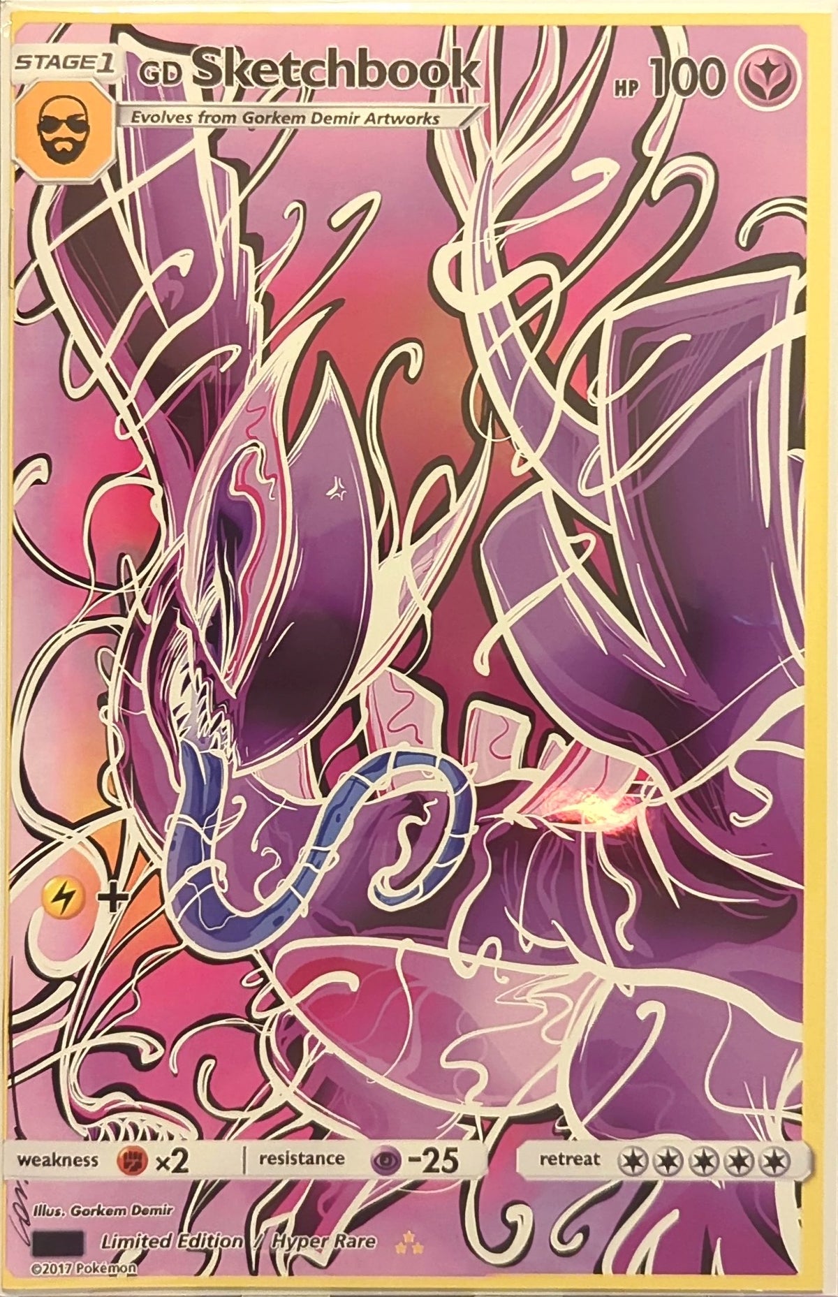 Gorkem Demir - Sketchbook - Venomized Lugia - Exclusive Negative Variant