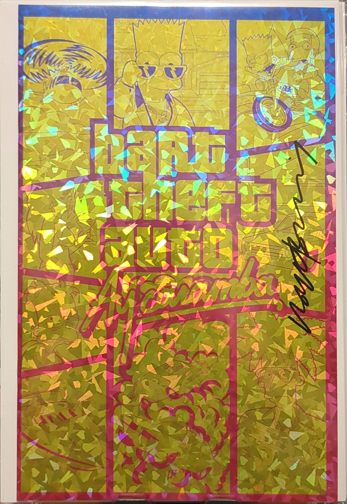 Lloyd Bailey - Artbook - Crystal Variant - Bart theft auto - Homage to GTA - Sign W/Coa