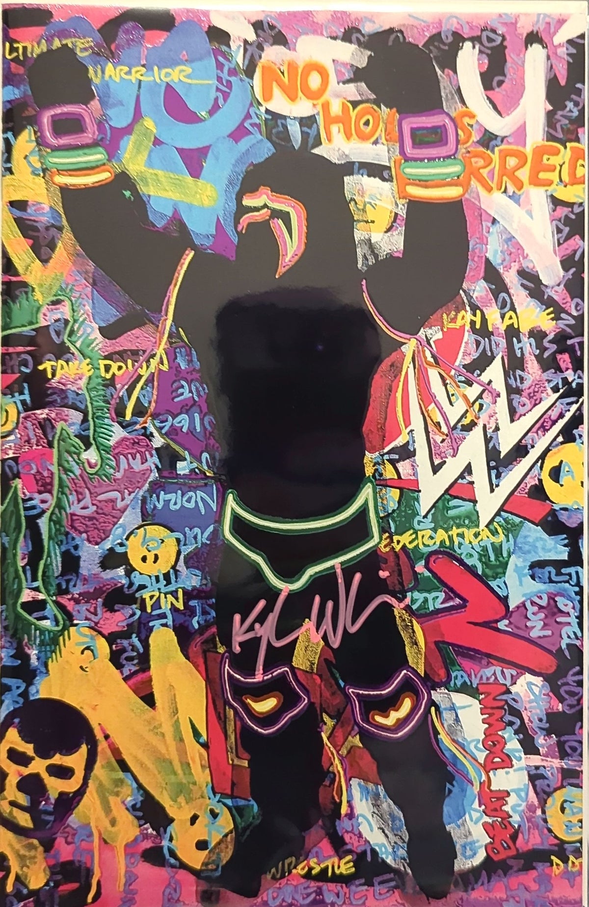 Kyle Willis - Artbook - Ultimate Warrior - Emboss Foil - Signed W/COA - Monday night Draw